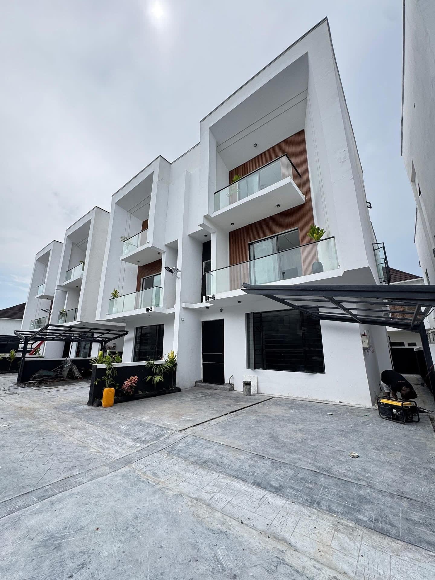 Brand new 4 Bedroom Semi-Detached Triplex with BQ for Sale in Orchid Road Lekki - Property in Orchid Road Lekki Lagos