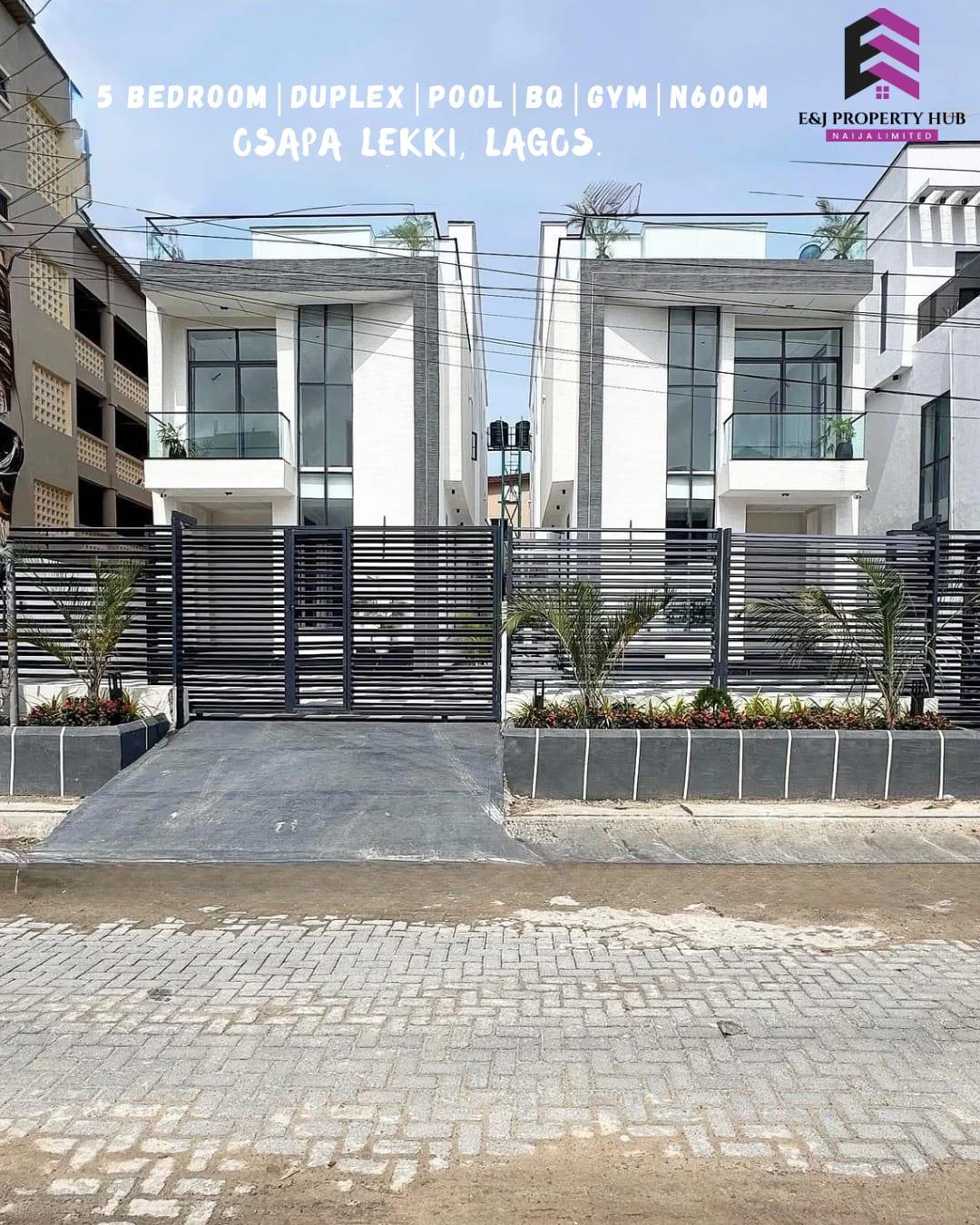 Newly Built 5 Bedroom Fully Detached Duplex — London , Lagos - Property in Osapa London